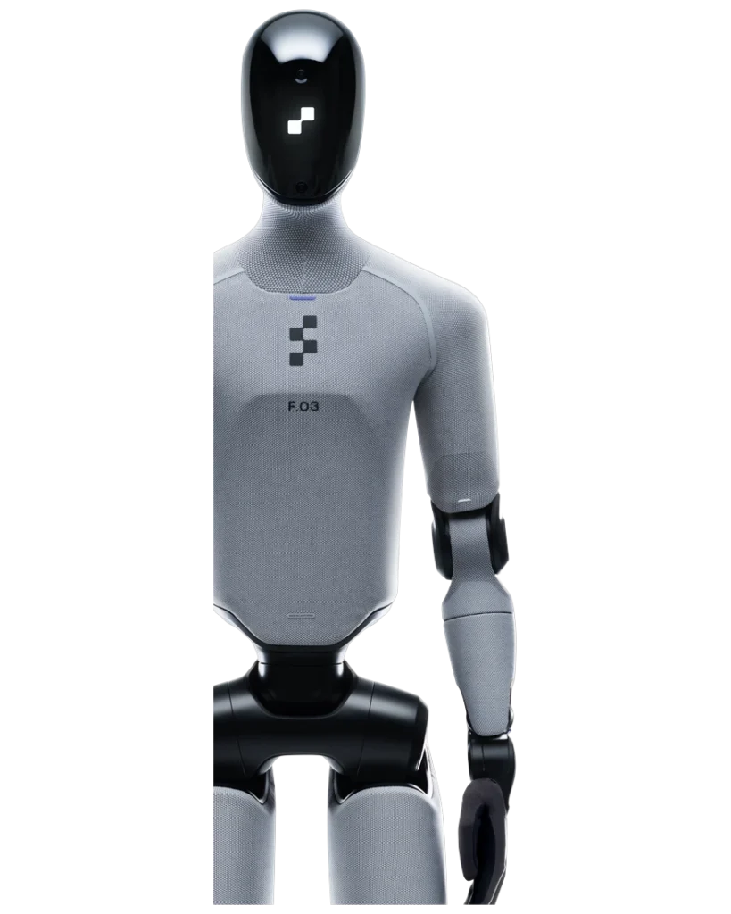 Figure 03 humanoid robot, front view